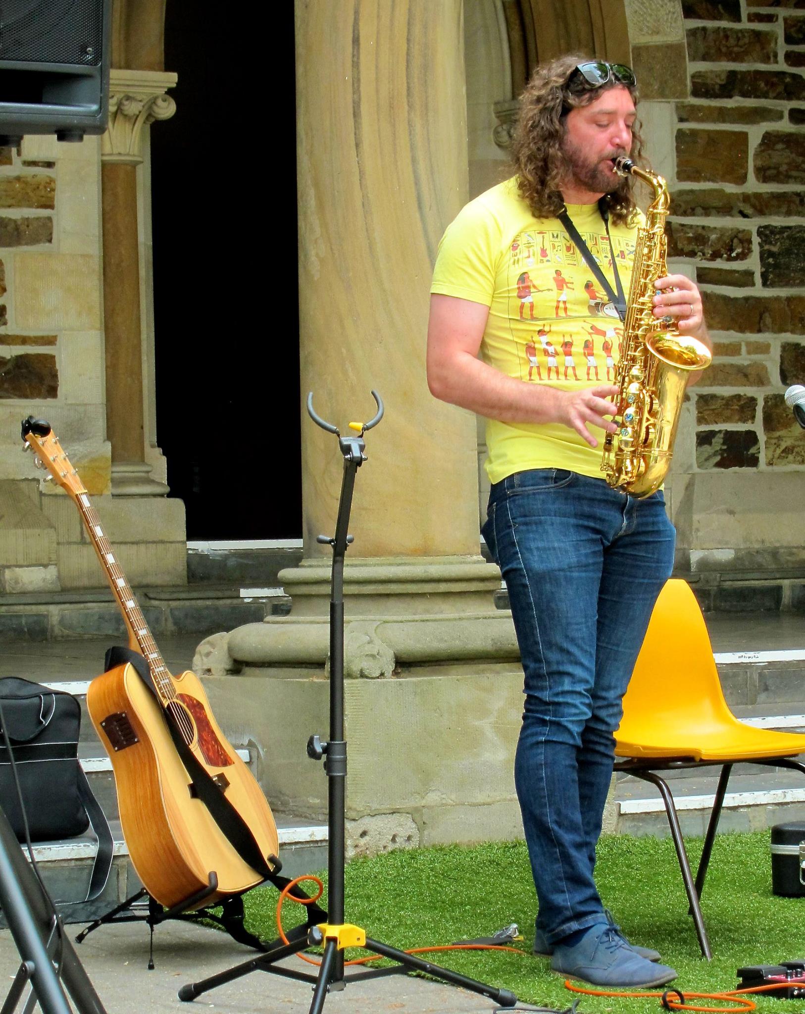 Ferg eventually got around to proving that the sax was not just a prop
